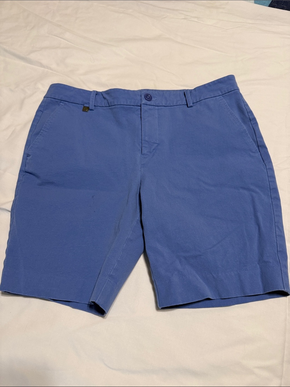 Ralph Lauren Men’s Flat-Front Shorts in Periwinkle